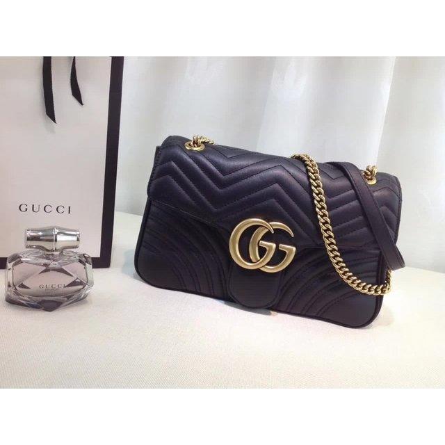 Bolsa Gucci Marmont Pequena Preta