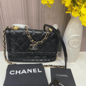 Bolsa Média Preta Chanel