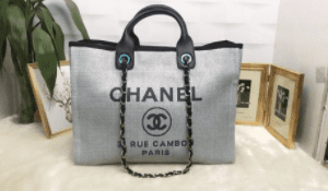 Bolsa Chanel Deauville Cinza