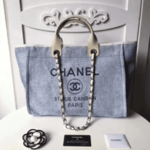 Bolsa Chanel Deauville Azu