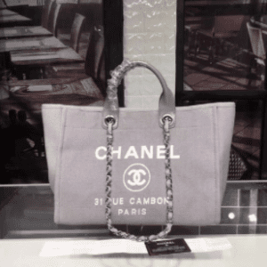 Bolsa Chanel Deauville Cinza