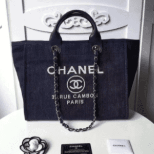 Bolsa Chanel Deauville Jeans Escuro