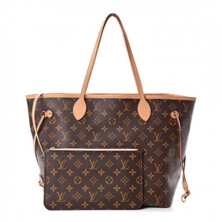 Bolsa Louis Vuitton Neverfull Monogram Forro Rosa Claro