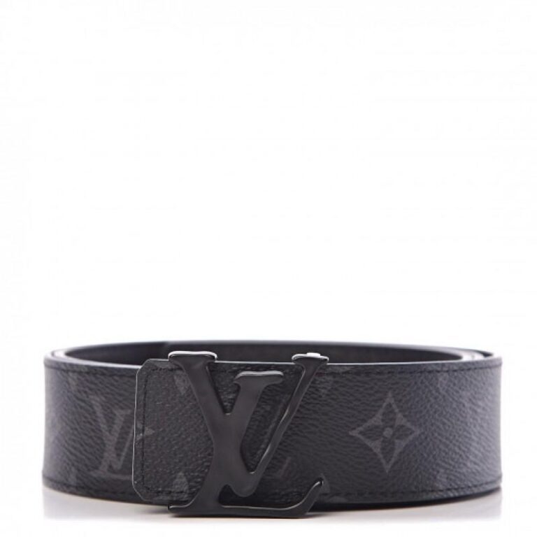 Cinto Louis Vuitton Couro LV Preto