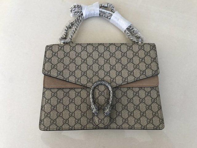 Bolsa Gucci Dionysus Grande Bege