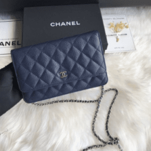Bolsa Chanel Woc Caviar Silver