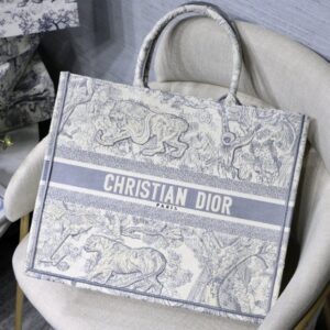 Bolsa Dior Book Tote Toile de Jouy