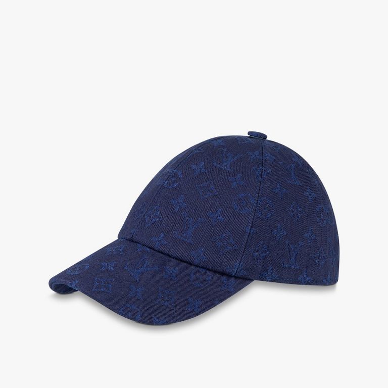 Boné Louis Vuitton “Jacquard Monogram Blue”