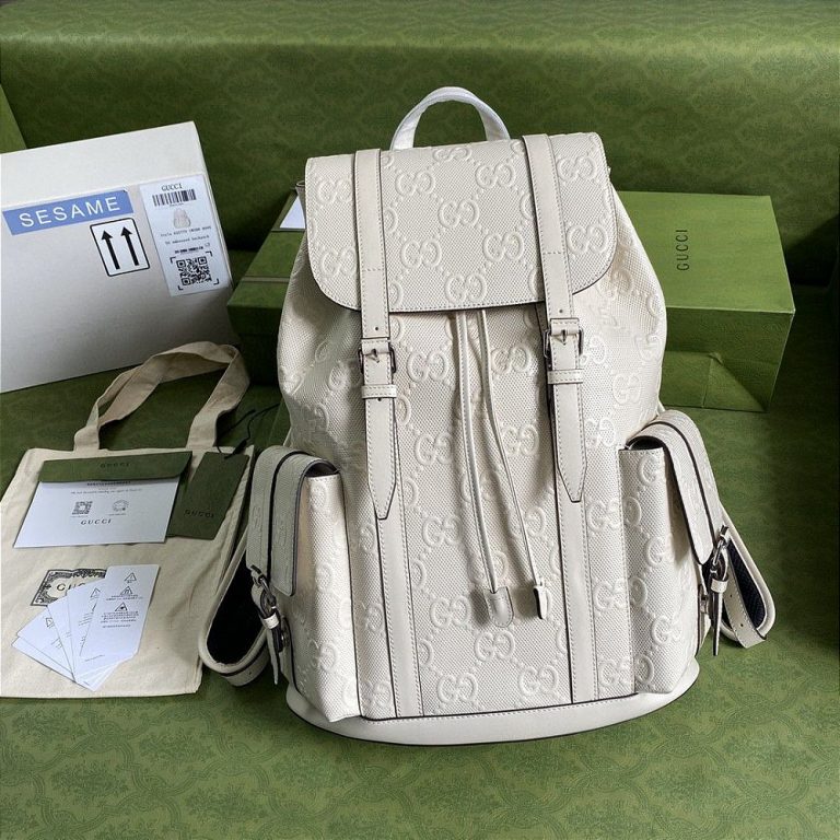 Mochila Gucci GG Embossed “White”