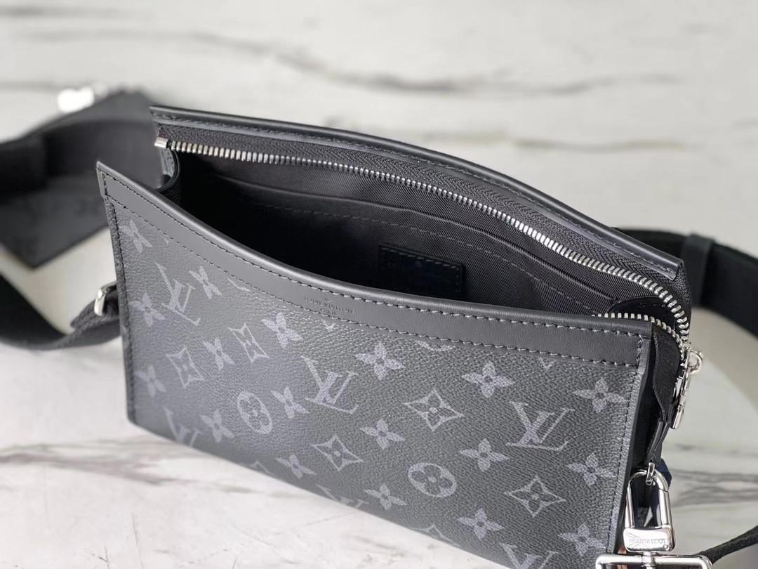 Louis Vuitton Gaston Wearable Monogram Eclipse Reverse Wallet Crossbod