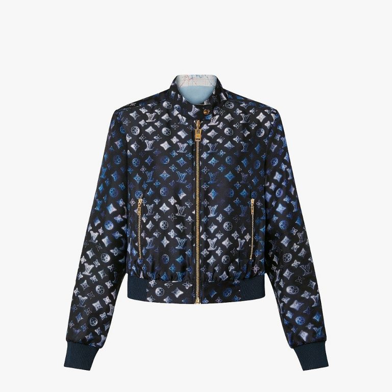 Jaqueta Bomber Louis Vuitton Reversível  “Monogram/Map Print”