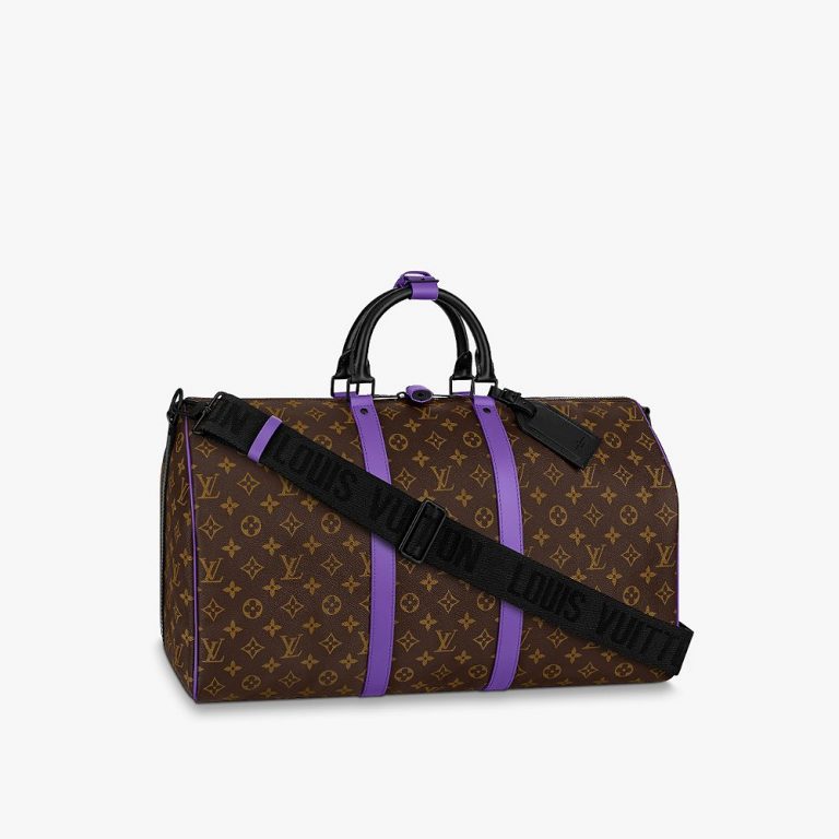 Bolsa de Viagem Louis Vuitton Keepall Bandoulière 50 “Canvas Monogram/Purple”