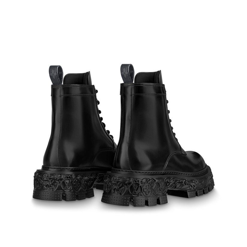 Coturno Louis Vuitton Baroque Black - Felix Imports