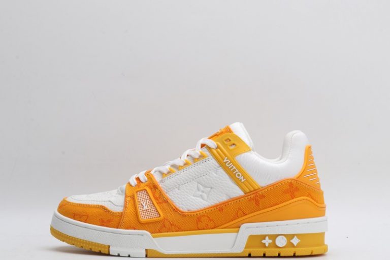 Tênis Louis Vuitton Trainer “Yellow Jeans”