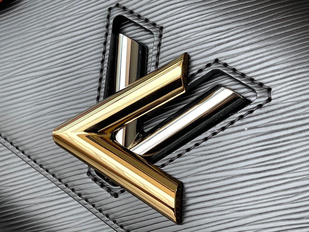 Bolsa Louis Vuitton Twist MM Black/Gold/Silver - Felix Imports