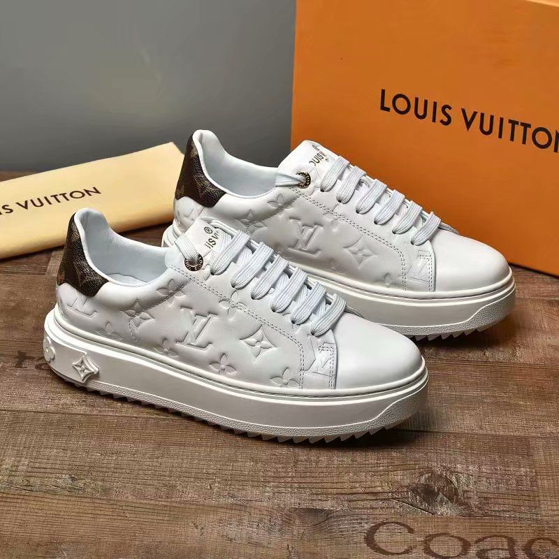 Tênis Louis Vuitton Time Out White/Monogram - Felix Imports