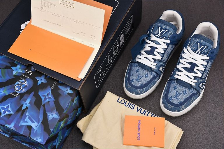 Tênis Louis Vuitton Trainer Sneaker “Monogram/Blue’