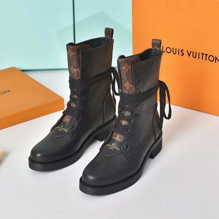 Bota Louis Vuitton “Black / monogram Brown”