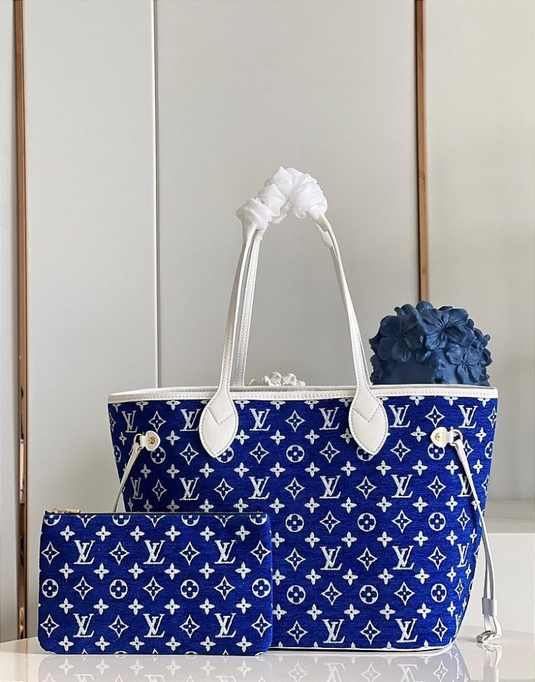 Bolsa Louis Vuitton Neverfull Monogram “Blue/White”