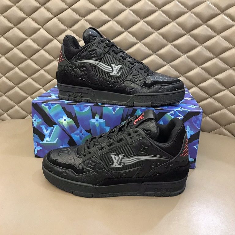 Tênis Louis Vuitton Trainer Sneaker “Monogram/Black