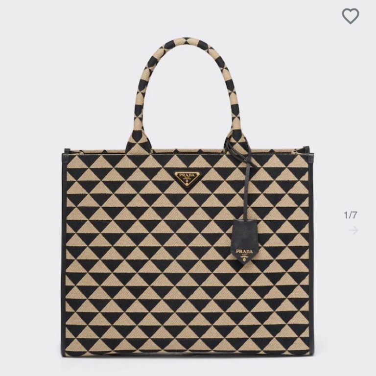 Bolsa Prada Symbole grande “Jacquard Black/Beige”