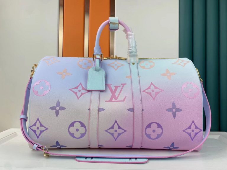 Bolsa de Viagem Louis Vuitton Keepall Bandoulière 50 “Sunrise Pastel”