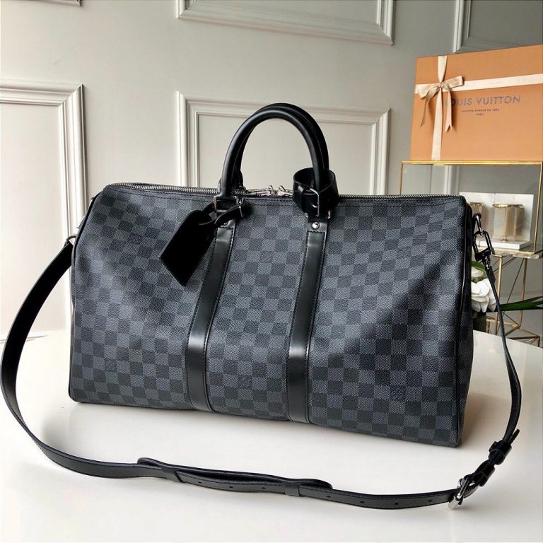 Bolsa de Viagem Louis Vuitton Keepall “Damier Graphite Canvas”