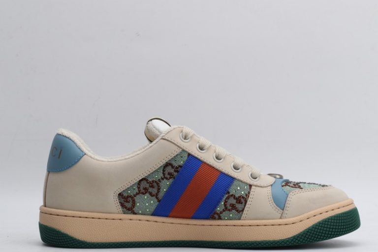 Tênis Gucci Screener “White/Web Blue Red/Green”