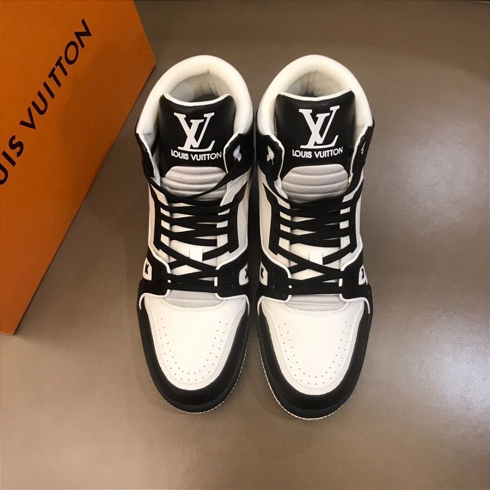 Tênis Louis Vuitton Trainer Sneaker White/Black - Felix Imports