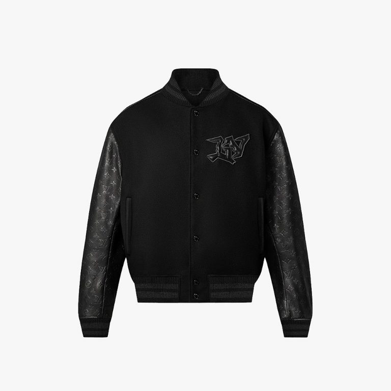 Jaqueta Louis Vuitton Varsity Monogram Embossed “Black”