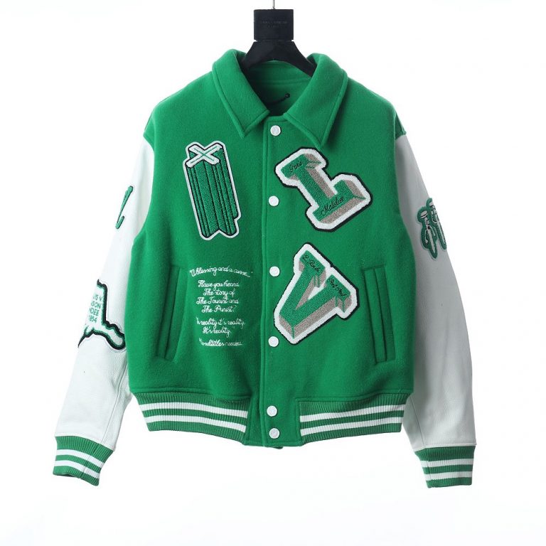 Jaqueta Louis Vuitton Varsity em Couro “Green”