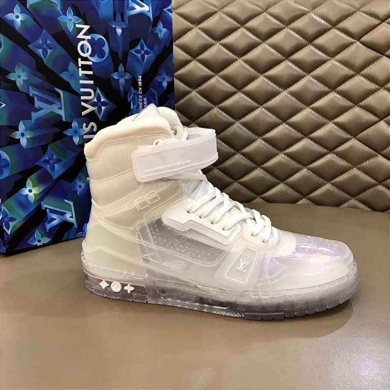 Tênis Sneaker Boot Louis Vuitton Translúcido “White”