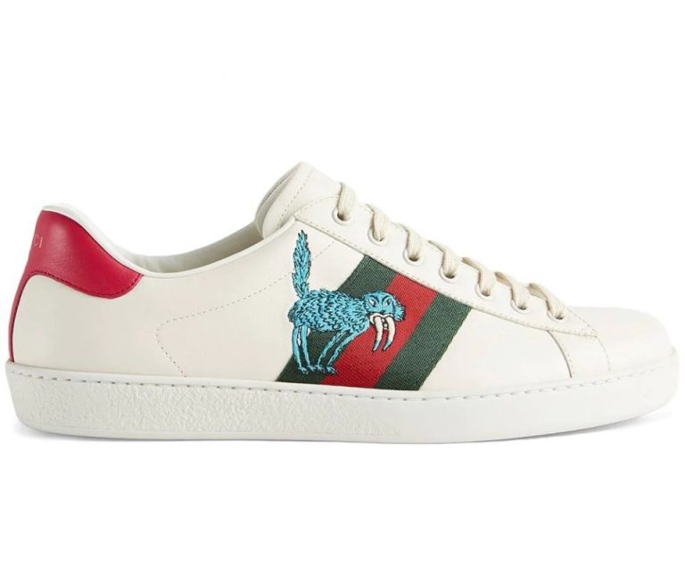 Tênis Gucci x Freya Hartas Ace “White/Web”