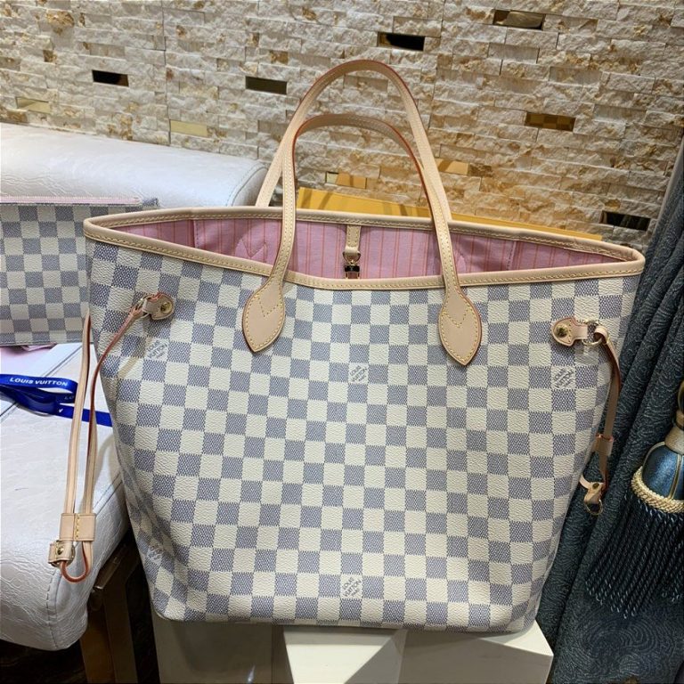 Bolsa Louis Vuitton Neverfull Damier Azur “Rose Ballerine”