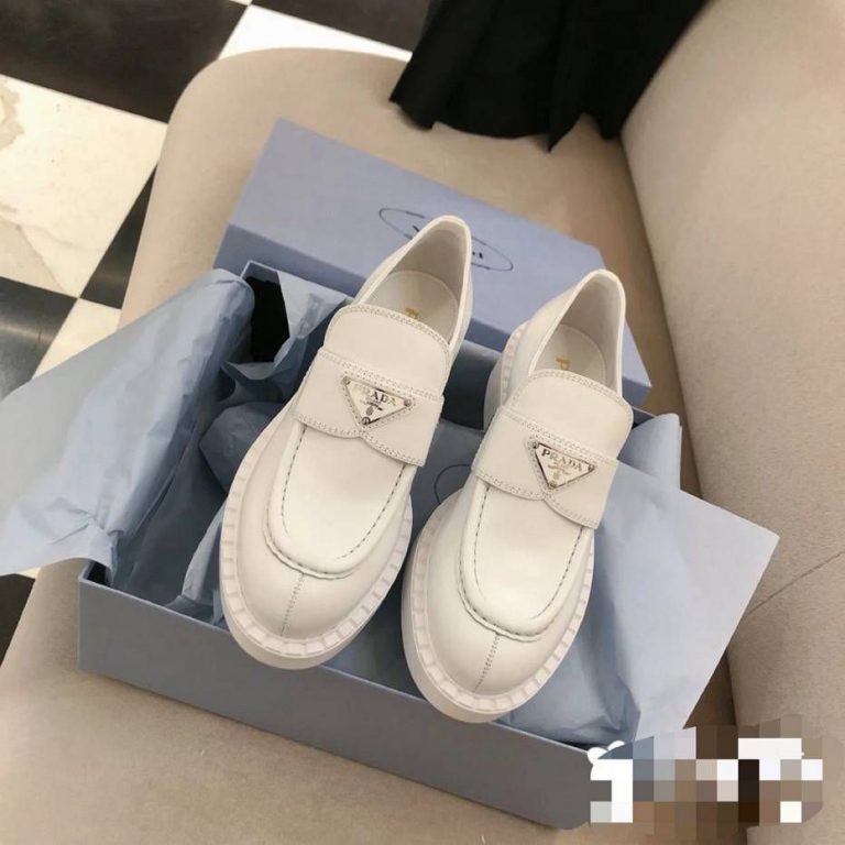 Mocassim Prada Monolith “All White”