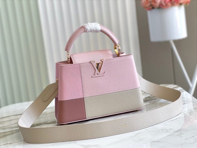 Bolsa Louis Vuitton Capucines “Soft Pink/Galet”