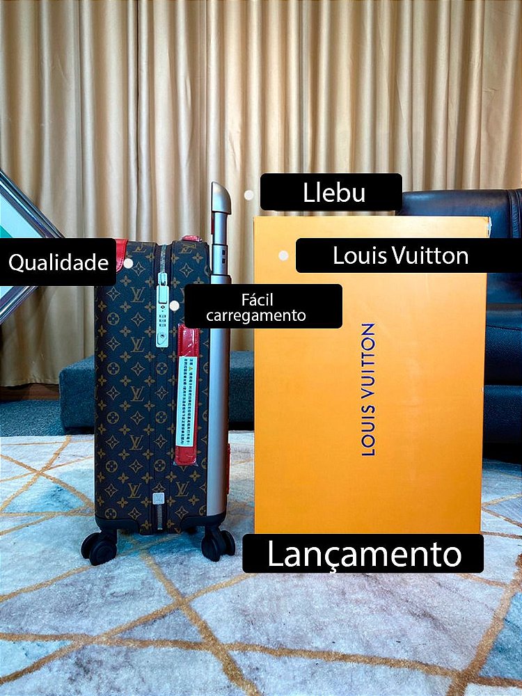 Mala de Viagem Louis Vuitton Horizon Monogram Coquelicot - Felix Imports