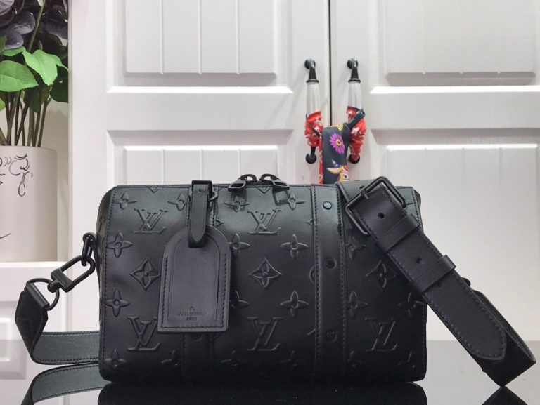 Bolsa Louis Vuitton Keepall City Monogram Seal “Black”