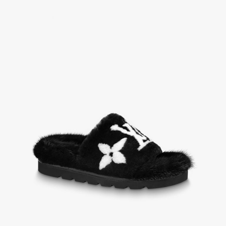 Chinelo Louis Vuitton Pool Pillow “Black”