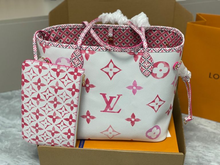 Bolsa Louis Vuitton Neverfull MM Giant Monogram “Pink”