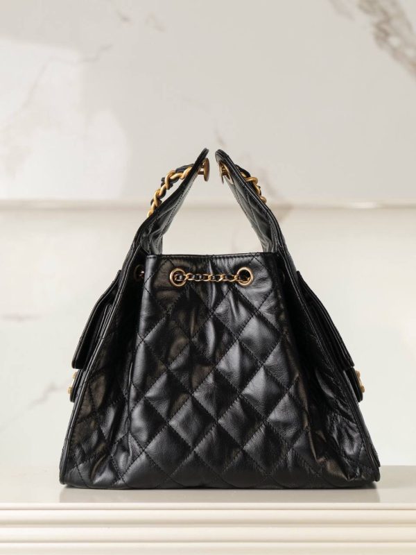 Bolsa Chanel Hobo 25 Pequena Preta - Image 6