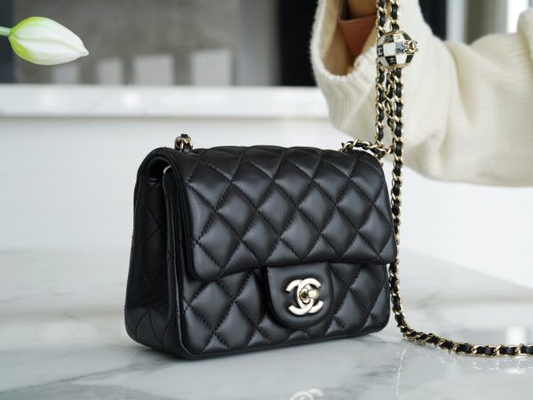 Bolsa CHANEL 23C CF 18CM - Preta - Image 6