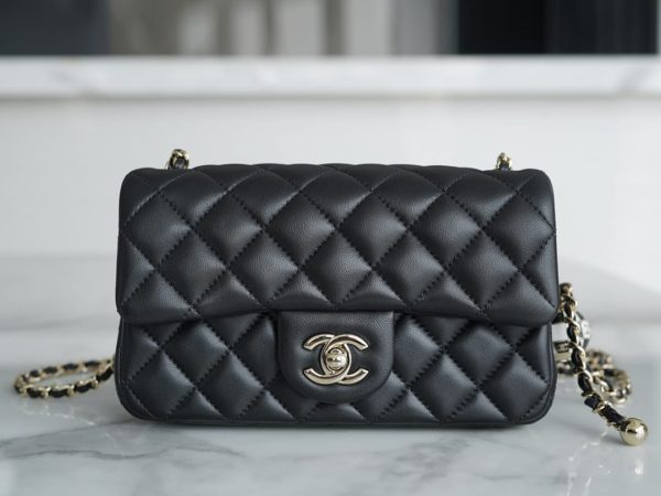 Bolsa CHANEL 23C CF 20CM Mini - Preta - Image 3