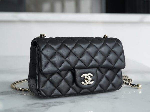 Bolsa CHANEL 23C CF 20CM Mini - Preta - Image 4