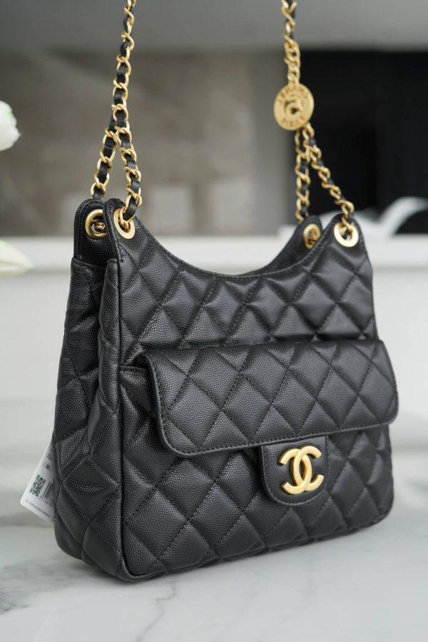 Bolsa CHANEL 23C - Preta Caviar - Image 4