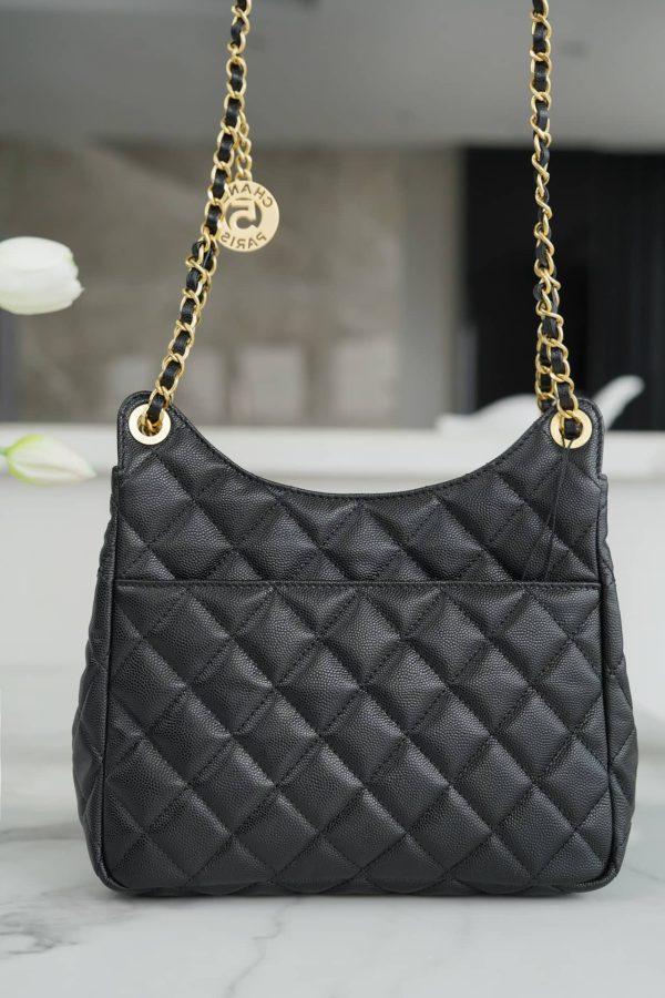 Bolsa CHANEL 23C - Preta Caviar - Image 5