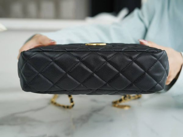 Bolsa CHANEL 23C - Preta Caviar - Image 6