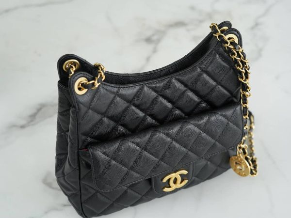 Bolsa CHANEL 23C - Preta Caviar - Image 10