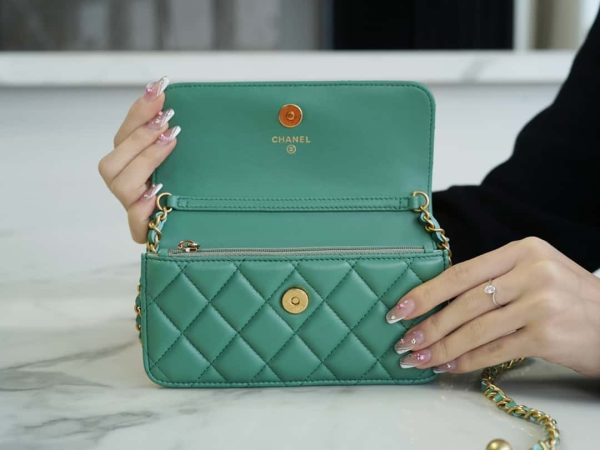 Bolsa CHANEL WOC 23C - Verde - Image 8