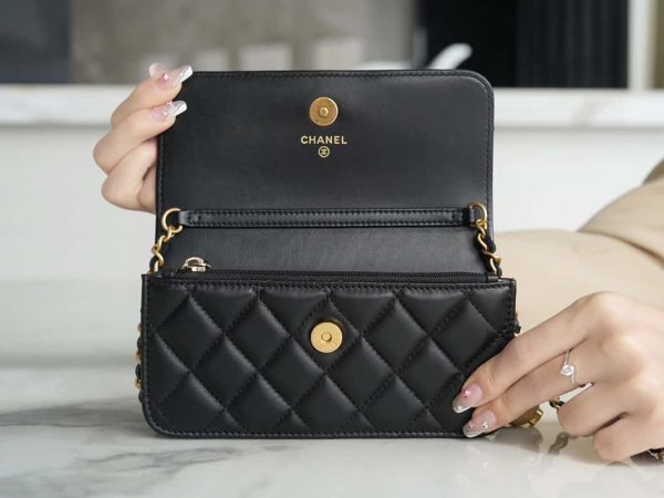 Bolsa CHANEL WOC 23C - Preta - Image 6